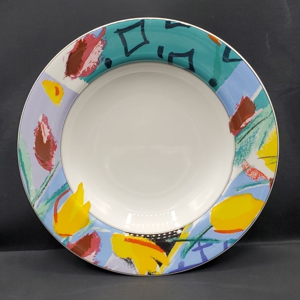 Vintage Mikasa Maxima Spring Bloom Soup Cereal Bowl 9" Japan